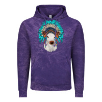 Cloud Purple calf indian headdress Vintage Hoodie - JahusDesignShop