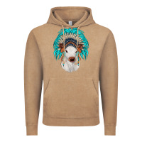 Vintage Coffee calf indian headdress Vintage Hoodie - JahusDesignShop