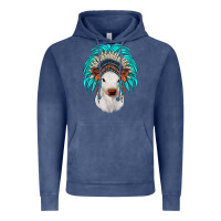Vintage Denim calf indian headdress Vintage Hoodie - JahusDesignShop