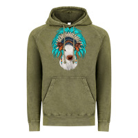 Vintage Olive calf indian headdress Vintage Hoodie - JahusDesignShop