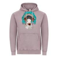 Vintage Zinc calf indian headdress Vintage Hoodie - JahusDesignShop