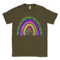 Army Green mardi gras rainbow Classic Tee - BarkalooDesign