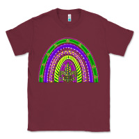 Burgundy mardi gras rainbow Classic Tee - BarkalooDesign