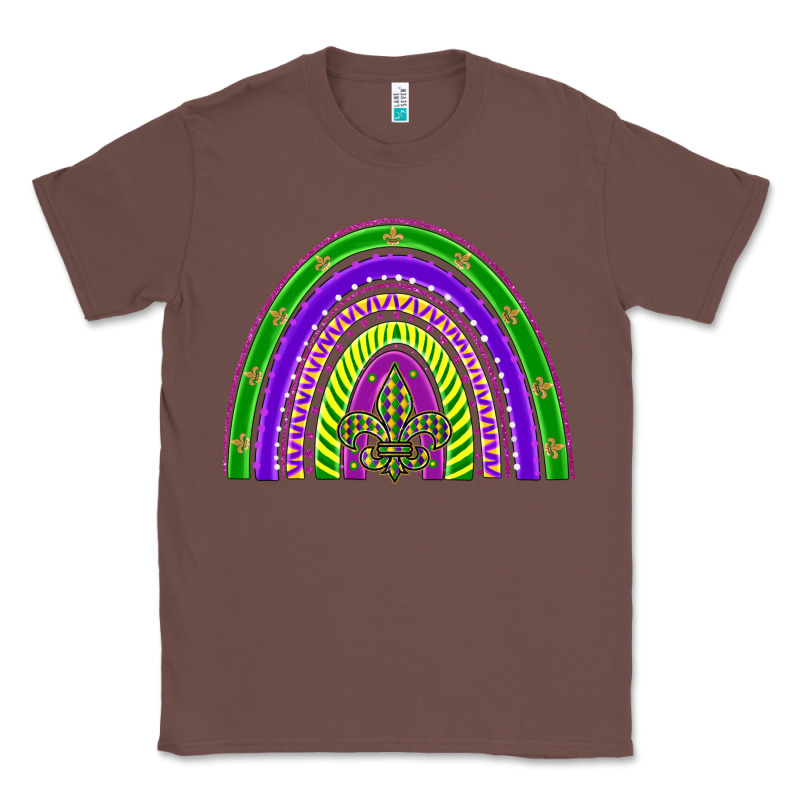 Mardi Gras Rainbow Classic Tee by BarkalooDesign | Teevron