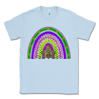 Dusty Blue mardi gras rainbow Classic Tee - BarkalooDesign