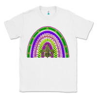 White mardi gras rainbow Classic Tee - BarkalooDesign