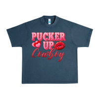 Midnight Navy pucker up cowboy Urban Heavy Tee - AdoDesignShop