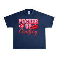 Navy pucker up cowboy Urban Heavy Tee - AdoDesignShop