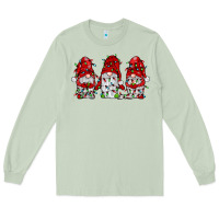 Matcha gnome with christmas lights Long Sleeve Tee - JahusDesignShop