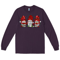 Plum gnome with christmas lights Long Sleeve Tee - JahusDesignShop