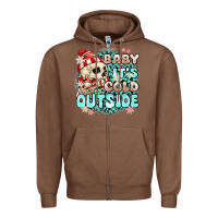 Chestnut baby its cold outside skeleton Zipper Hoodie - MaliasSmallBusiness