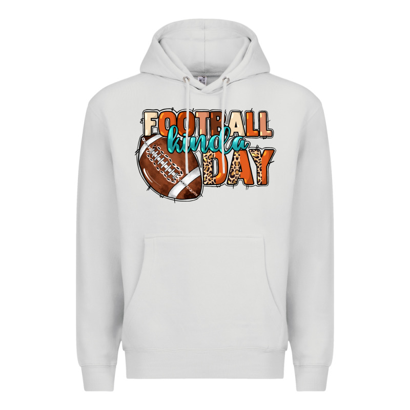 Football Kinda Day Premium Hoodie by NancyCooperArtShop | Teevron