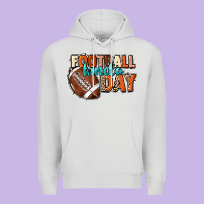 Football Kinda Day Premium Hoodie Designed By Nancycooperartshop
