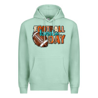 Seafoam Football kinda day Premium Hoodie - NancyCooperArtShop