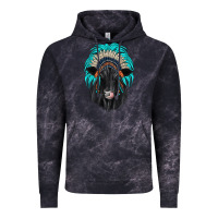 Cloud Black black angus indian headdress Vintage Hoodie - JahusDesignShop