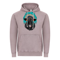 Vintage Zinc black angus indian headdress Vintage Hoodie - JahusDesignShop
