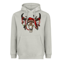 Moon Dust Western Christmas Bull Skull Heavyweight Hoodie - RanaPortraitStore