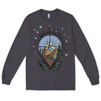 Smoke compass with mountain Long Sleeve Tee - MaliasSmallBusiness