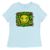 Baby Blue Feeling Lucky Ladies Tee - RanaPortraitStore