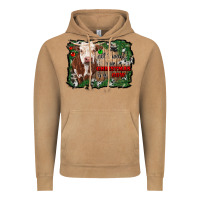 Vintage Camel all i want for christmas is a cow cowhide Vintage Hoodie - RanaPortraitStore
