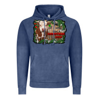 Vintage Denim all i want for christmas is a cow cowhide Vintage Hoodie - RanaPortraitStore