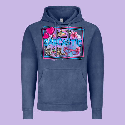 Me Sarcastic Nah Vintage Hoodie Designed By Adodesignshop