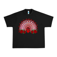 Black valentine's day rainbow with roses Urban Heavy Tee - AdoDesignShop