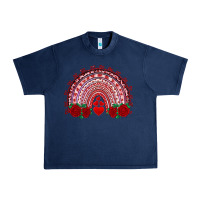 Navy valentine's day rainbow with roses Urban Heavy Tee - AdoDesignShop