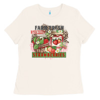 Bone farm fresh strawberries Ladies Tee - Zillion Design Studio