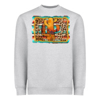 Heather Grey cactus western leopard Heavyweight Sweatshirt - AdoDesignShop