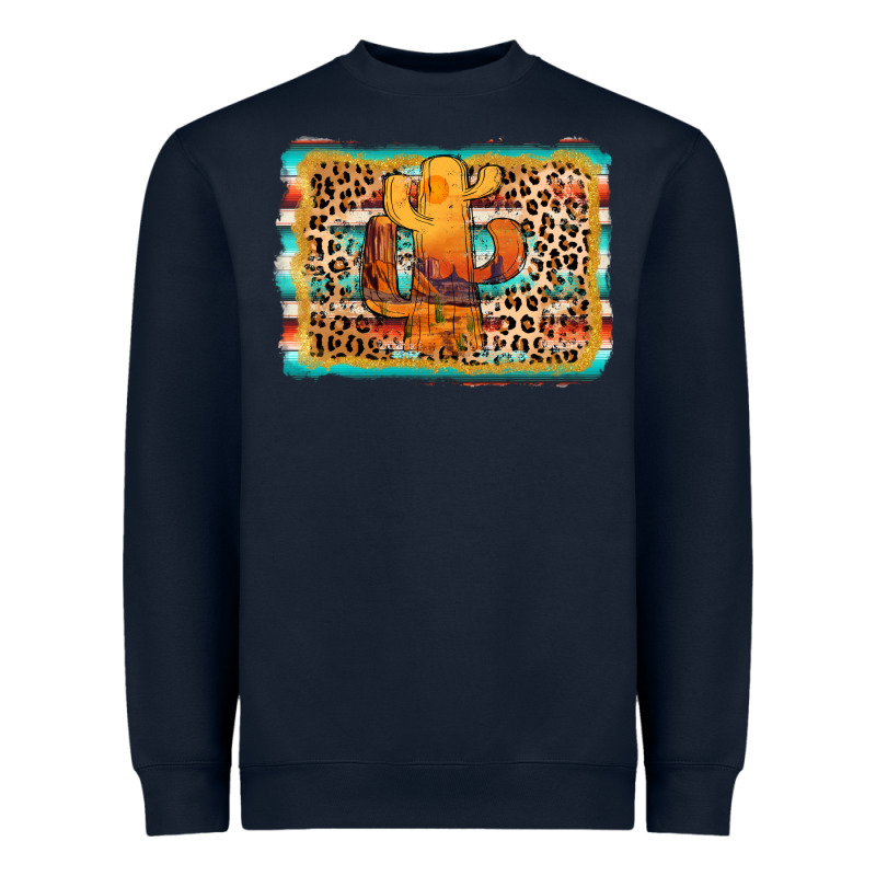 Cactus Western Leopard Heavyweight Sweatshirt by AdoDesignShop | Teevron