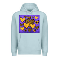 Blue Mist team spirit color purple and gold Premium Hoodie - JahusDesignShop
