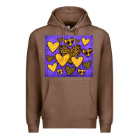Chestnut team spirit color purple and gold Premium Hoodie - JahusDesignShop