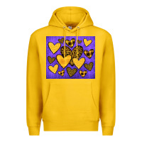 Lemon team spirit color purple and gold Premium Hoodie - JahusDesignShop