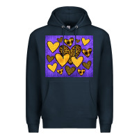 Navy team spirit color purple and gold Premium Hoodie - JahusDesignShop