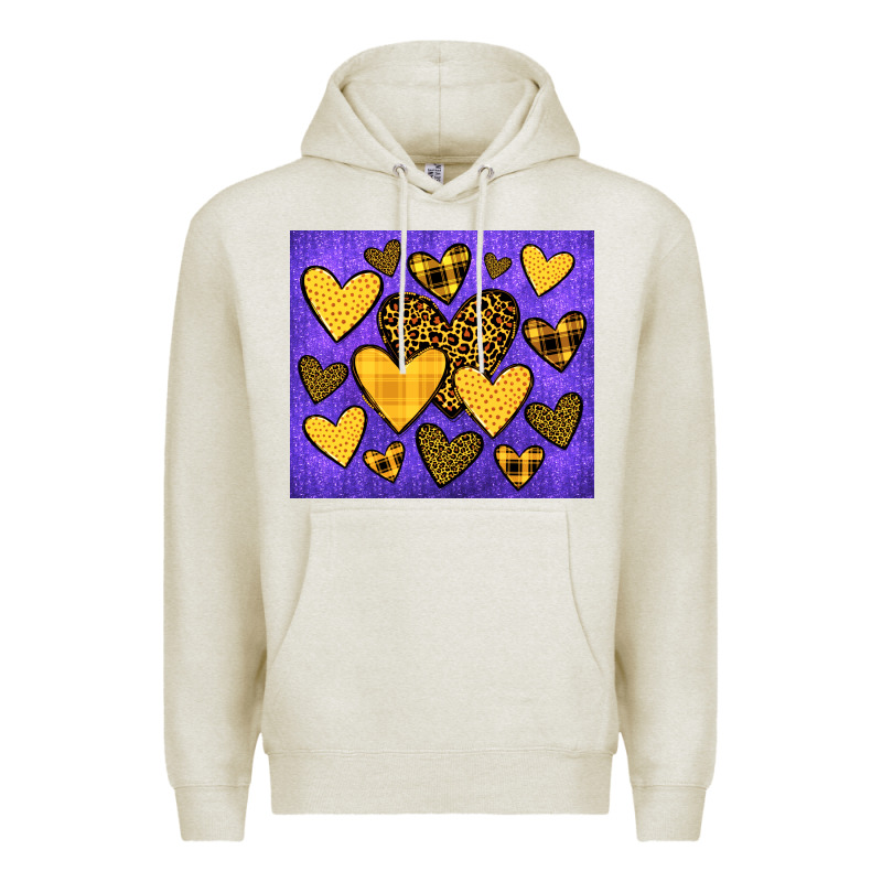 Team Spirit Color Purple And Gold Premium Hoodie by JahusDesignShop | Teevron