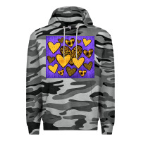Slate Camo team spirit color purple and gold Premium Hoodie - JahusDesignShop