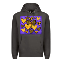 Smoke team spirit color purple and gold Premium Hoodie - JahusDesignShop