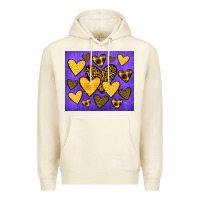 Tofu team spirit color purple and gold Premium Hoodie - JahusDesignShop