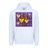 White team spirit color purple and gold Premium Hoodie - JahusDesignShop