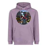 Lavender Black Angus Family Heavyweight Hoodie - RanaPortraitStore