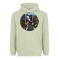 Matcha Black Angus Family Heavyweight Hoodie - RanaPortraitStore