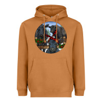 Meerkat Black Angus Family Heavyweight Hoodie - RanaPortraitStore