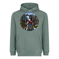 Sage Black Angus Family Heavyweight Hoodie - RanaPortraitStore
