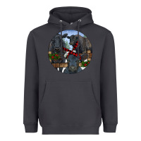Smoke Black Angus Family Heavyweight Hoodie - RanaPortraitStore