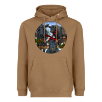 Toasted Coconut Black Angus Family Heavyweight Hoodie - RanaPortraitStore
