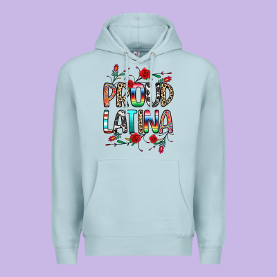 Proud Latina Premium Hoodie Designed By Texasbilliewilder