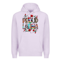 Lilac Proud Latina Premium Hoodie - texasbilliewilder
