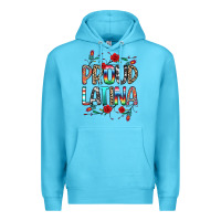Ocean Blue Proud Latina Premium Hoodie - texasbilliewilder