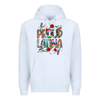 White Proud Latina Premium Hoodie - texasbilliewilder